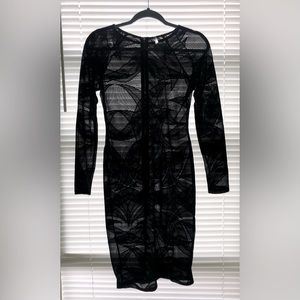 Lace Dress in color Black size large by Auditions